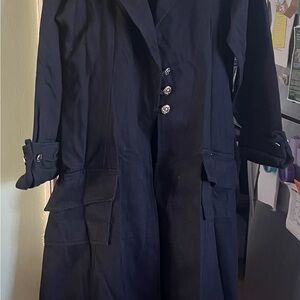 Vintage 90’s Black Trench Coat